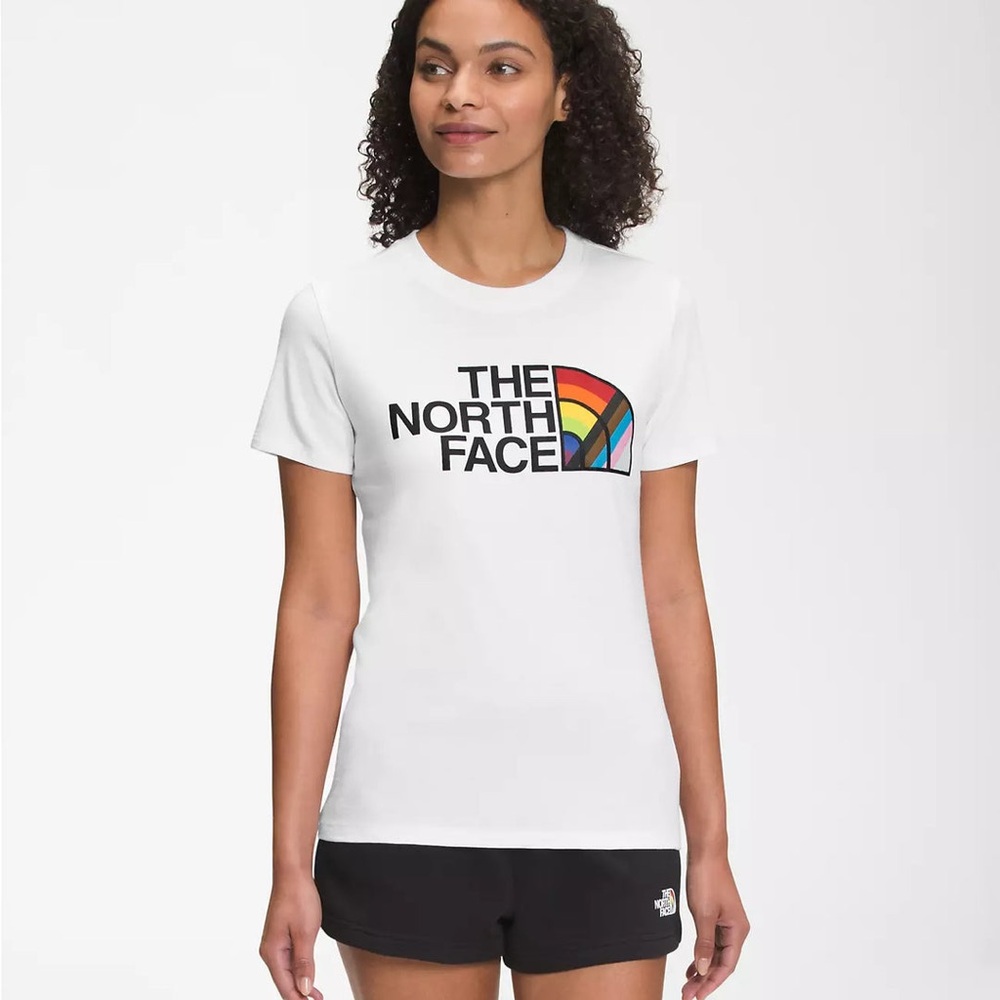 The North Face Pride T-Shirt Unisex Adults White Top NEW Limited Edition Size XL